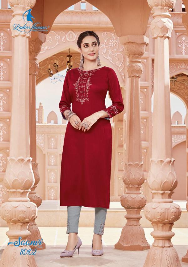 LF Saanvi 4 Rayon Kurti with Bottom Collection